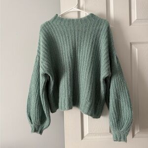 Sezane | olric sweater in almond green